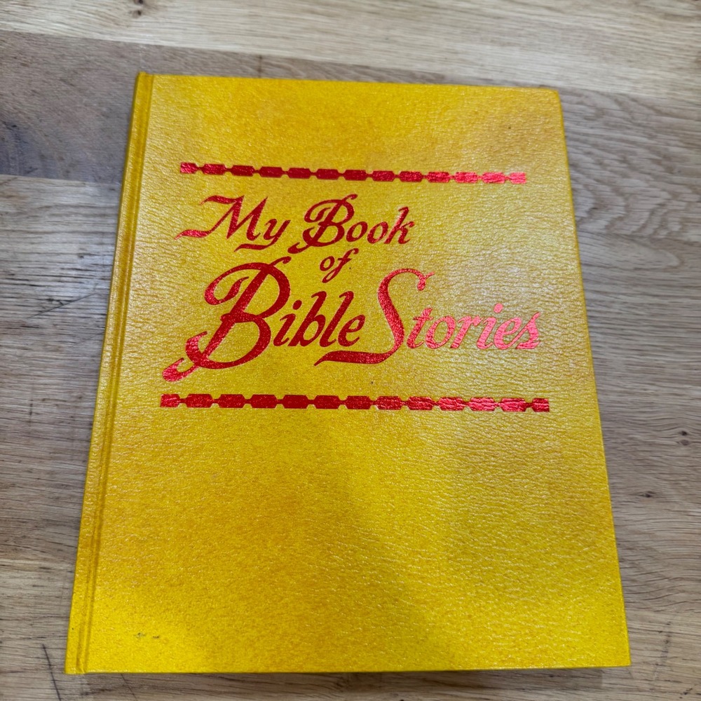 My Book of Bible Stories 1978 First Edition Watchtower Hardcover Yellow Vintage